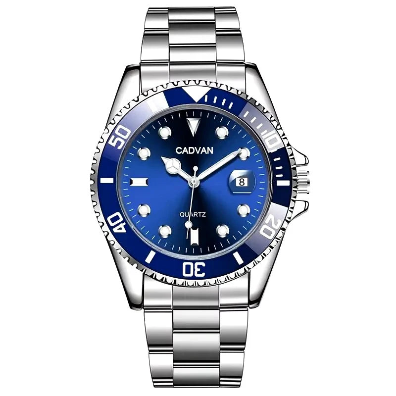 Relógio CADVAN Montre Homme de Aço Inox